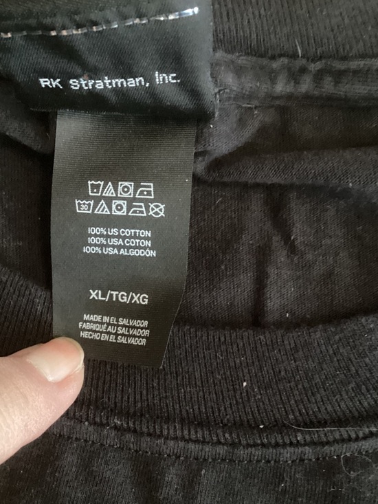 Harley-Davidson Black Pocket Tee with Orange & White Logo - Picture 3 of 7